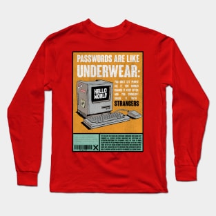 Funny Password definition For Computer Geek Long Sleeve T-Shirt